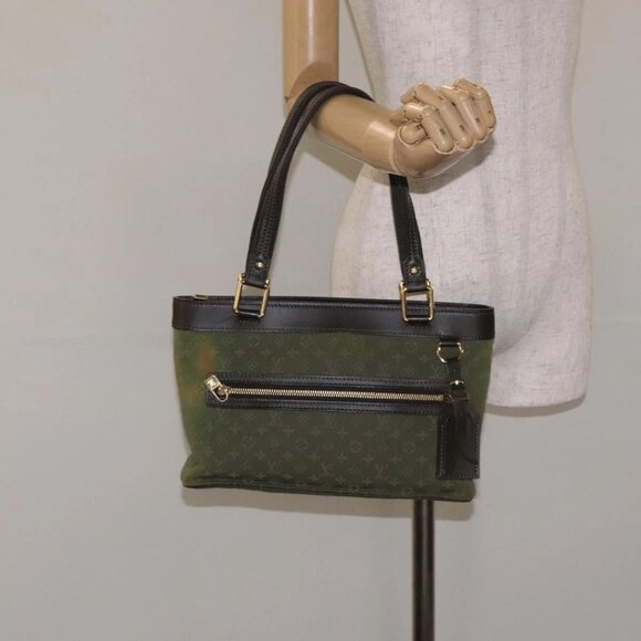 LOUIS VUITTON Monogram Mini Lucille PM Hand Bag TST Khaki M92682 LV Auth 128427 - Picture 3 of 16